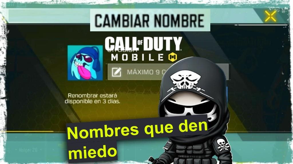Imagen con Nombres que den miedo disponibles para Call of Duty Mobile