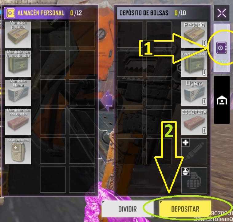 Como depositar objetos en la base del modo zobies cod mobile