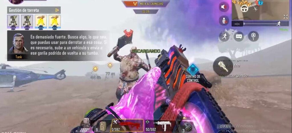 comomatar al carnicero en el modo zombies de cod mobile