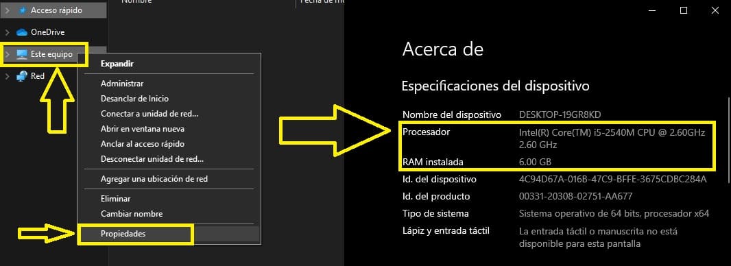Saber cuanta ram tengo windows 10