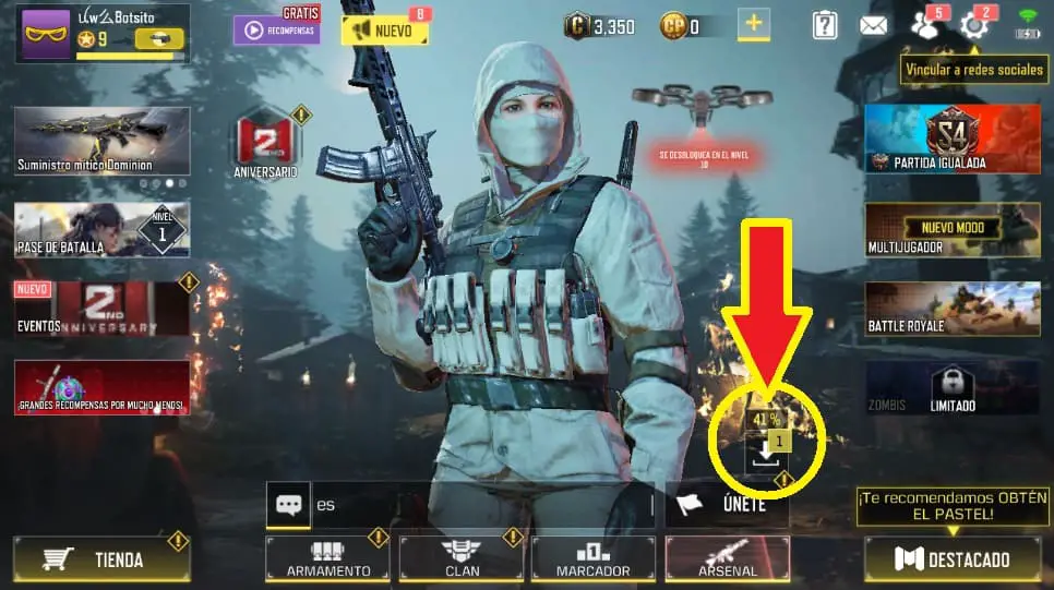 Actualizar recursos dentro del juego