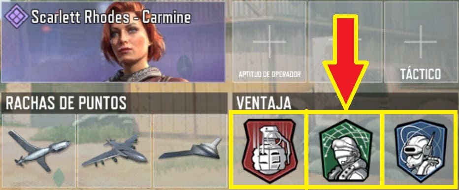 ventajas rojas, verdes y azules cod mobile