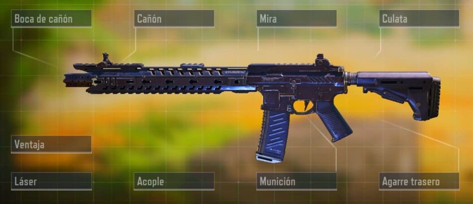 Como quitar accesorios a un arma en COD Mobile