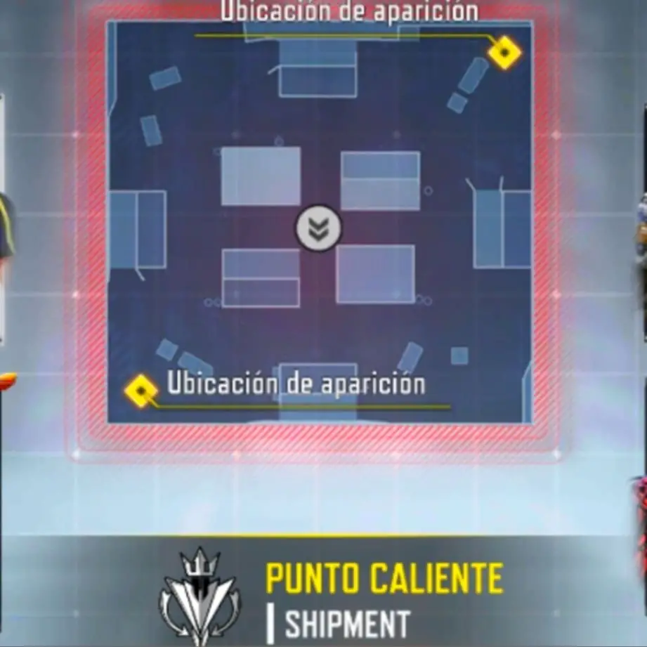 Mapa shipment con el modo punto caliente
