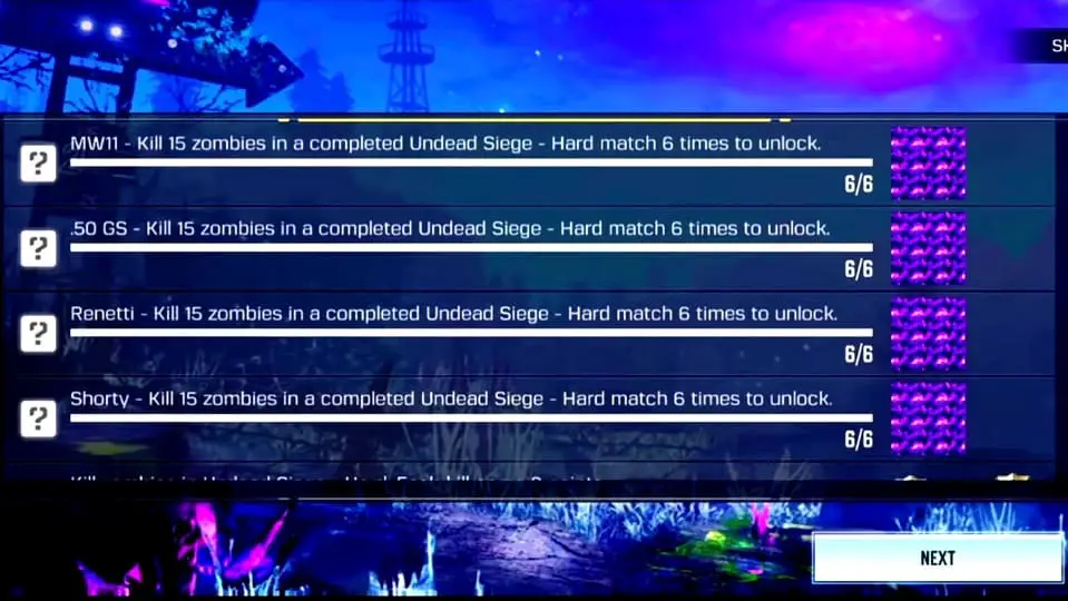 Captura de la obtención de varias skins de éter cod mobile