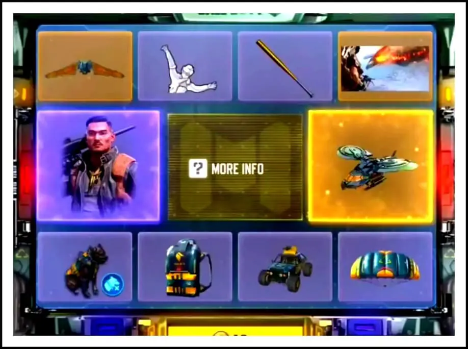 Imagen de la ruleta del helicóptero legendario Ignition Point cod mobile
