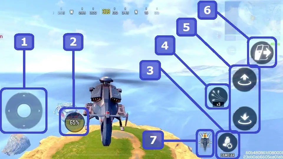 Manual de manejo del helicóptero en COD Mobile