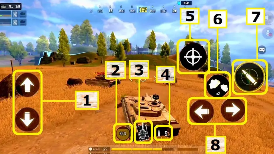 Manual de manejo del tanque en COD Mobile