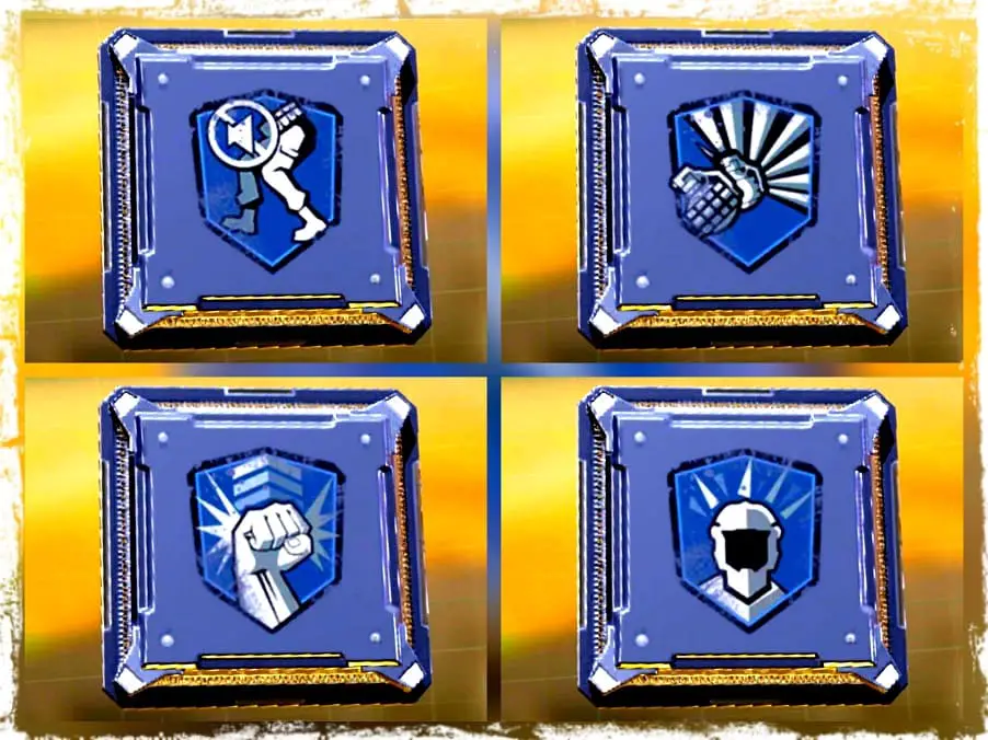 Imagen con las ventajas y perks azules mas efectivos en COD Mobile