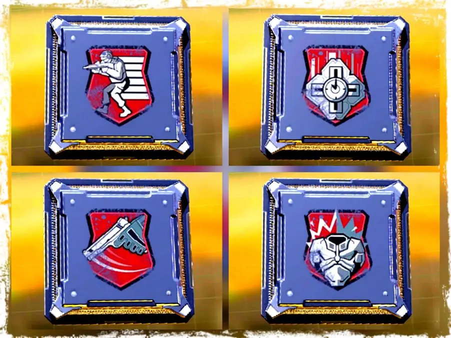 Imagen con las ventajas y perks rojos mas efectivos en COD Mobile