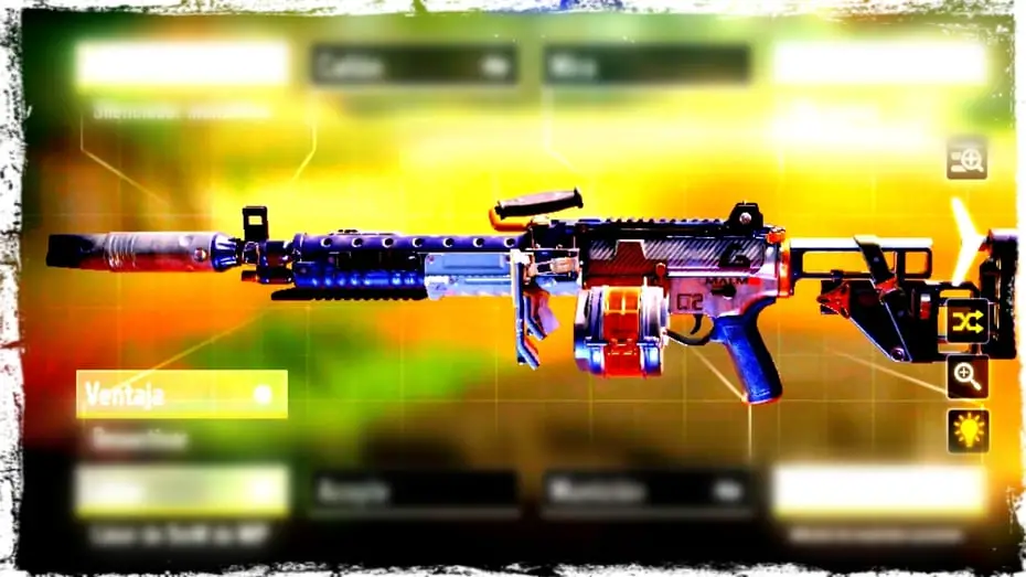 M4LMG Mejor Configuración y Accesorios en COD Mobile
