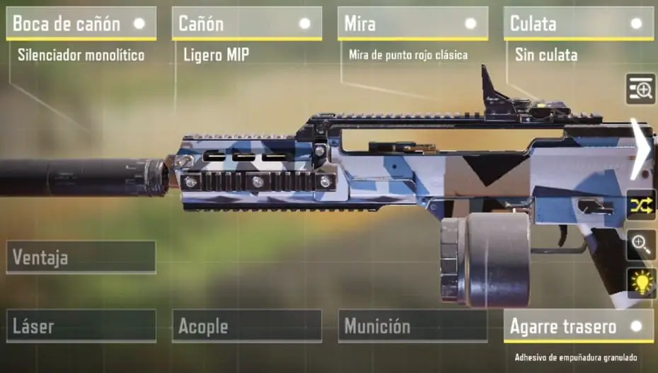 Imagen mejor configuración y accesorios para aumentar la movilidad en la Holger 26 cod mobile