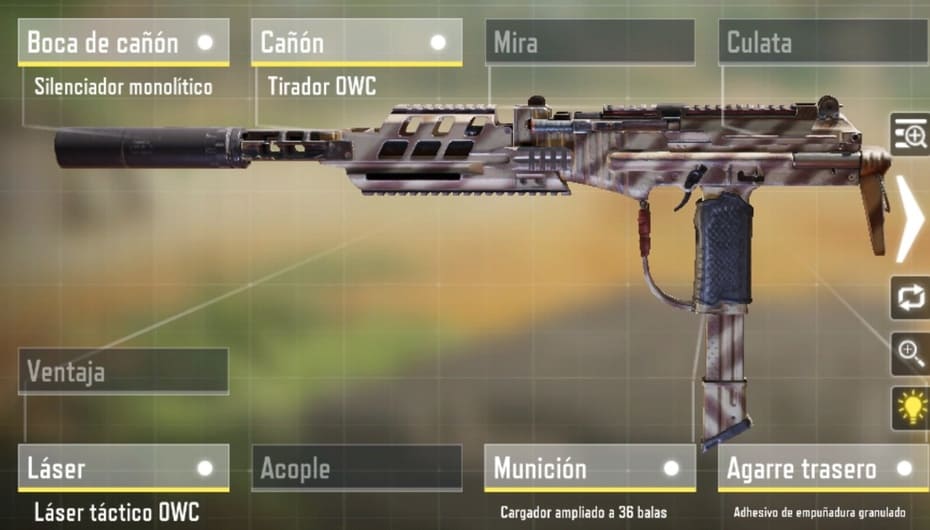 Imagen mejor configuración y accesorios para aumentar la precisión en la MSMC cod mobile