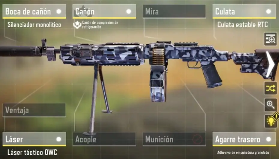 Imagen mejor configuración y accesorios para aumentar la precisión en la RPD cod mobile