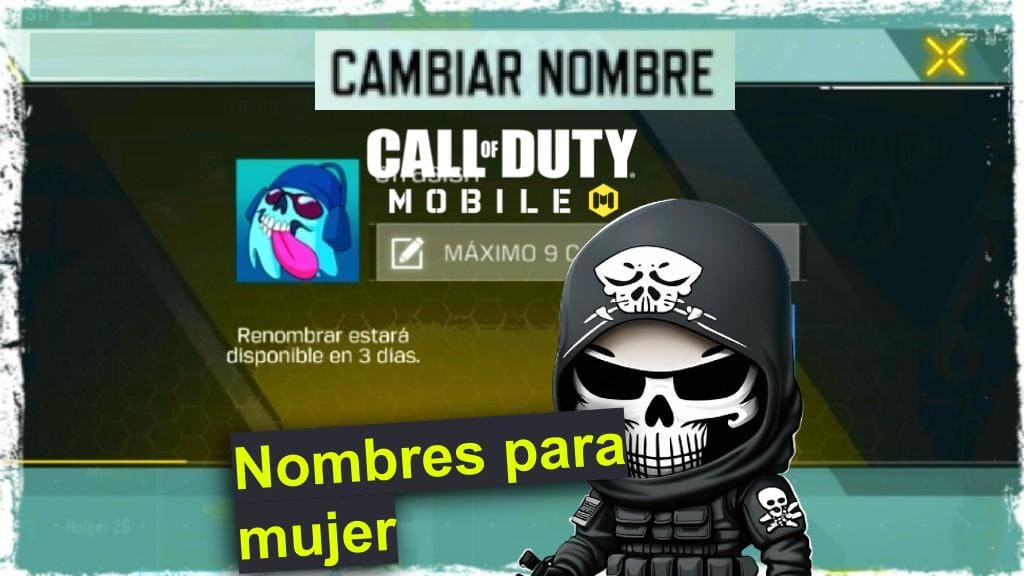 Imagen con Nombres para mujer disponibles para Call of Duty Mobile