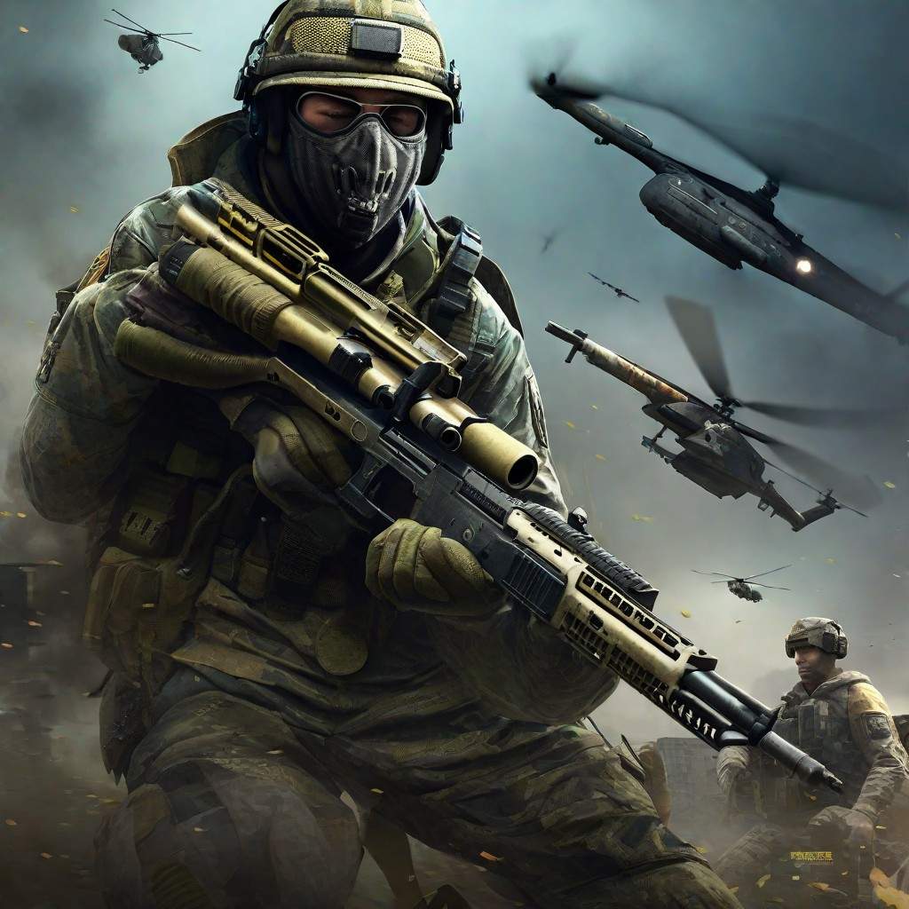 Un jugador usando un rifle de francotirador en Call of Duty: Warzone Mobile